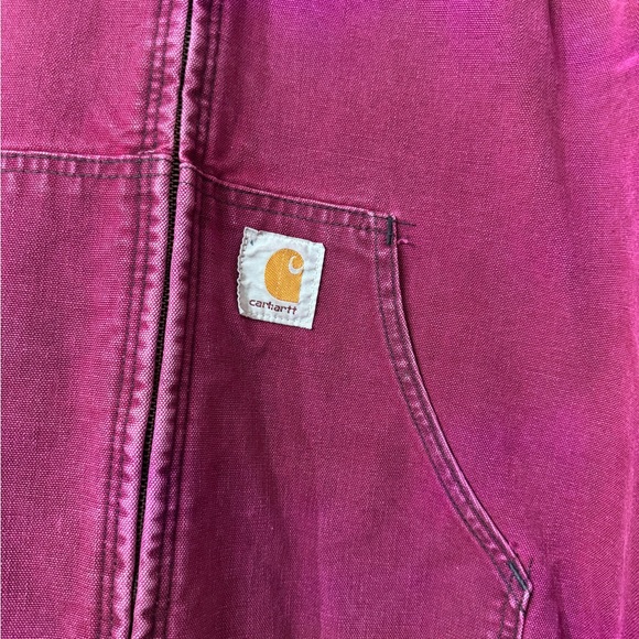 Carhartt JQ281 Quilted Nylon-Lined Sandstone Duck Active Jacket XL - Picture 5 of 7